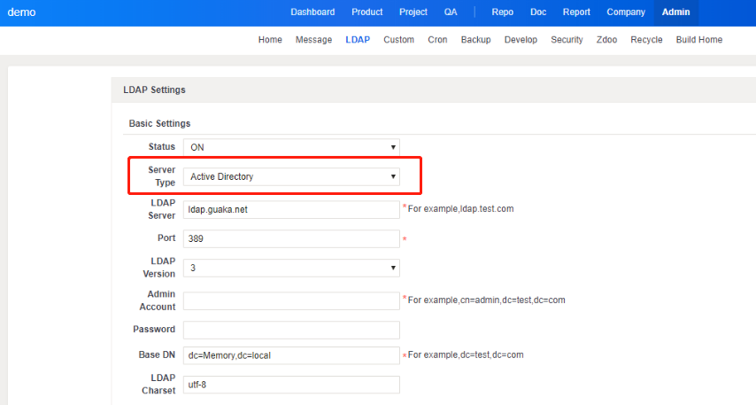 Ldap Authentication Zentao Pro Manual Zentao